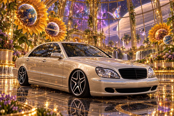 Mercedes in a Violet Nebula Conservatory.
