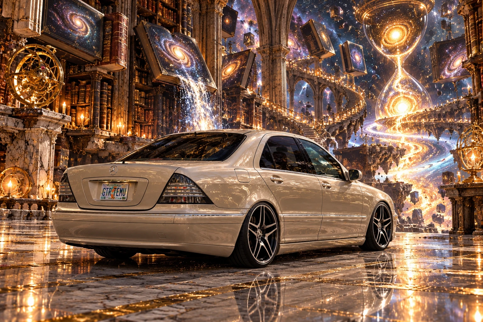 Mercedes in the Ruined Cosmic Library.
