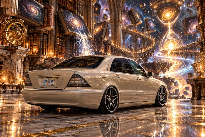 Mercedes in the Ruined Cosmic Library.