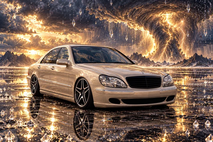 Mercedes Amid the Diamond Storm.