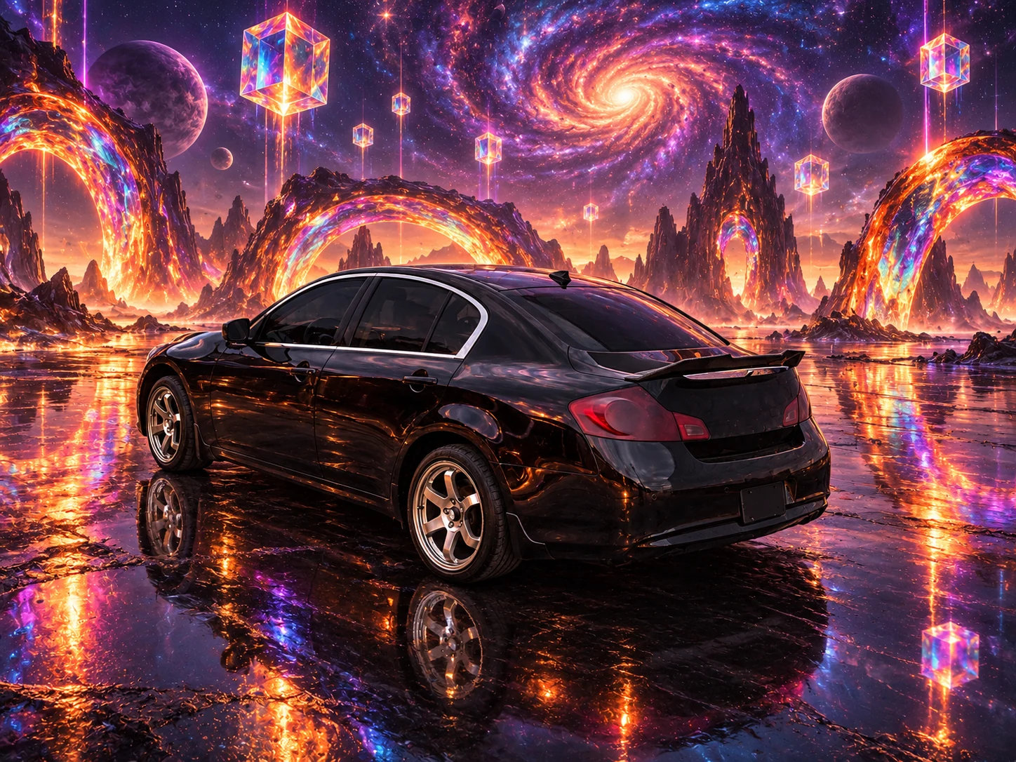 Pearl Infiniti in a Cosmic Mirage