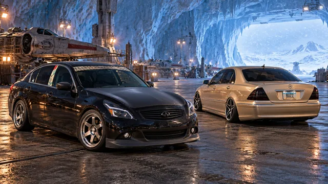 Pearl and Allison in the ice hangar