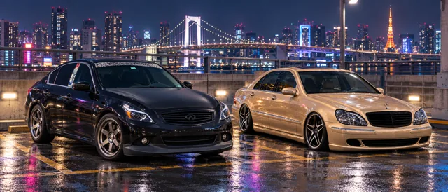 Pearl and Allison Under Tokyo Lights