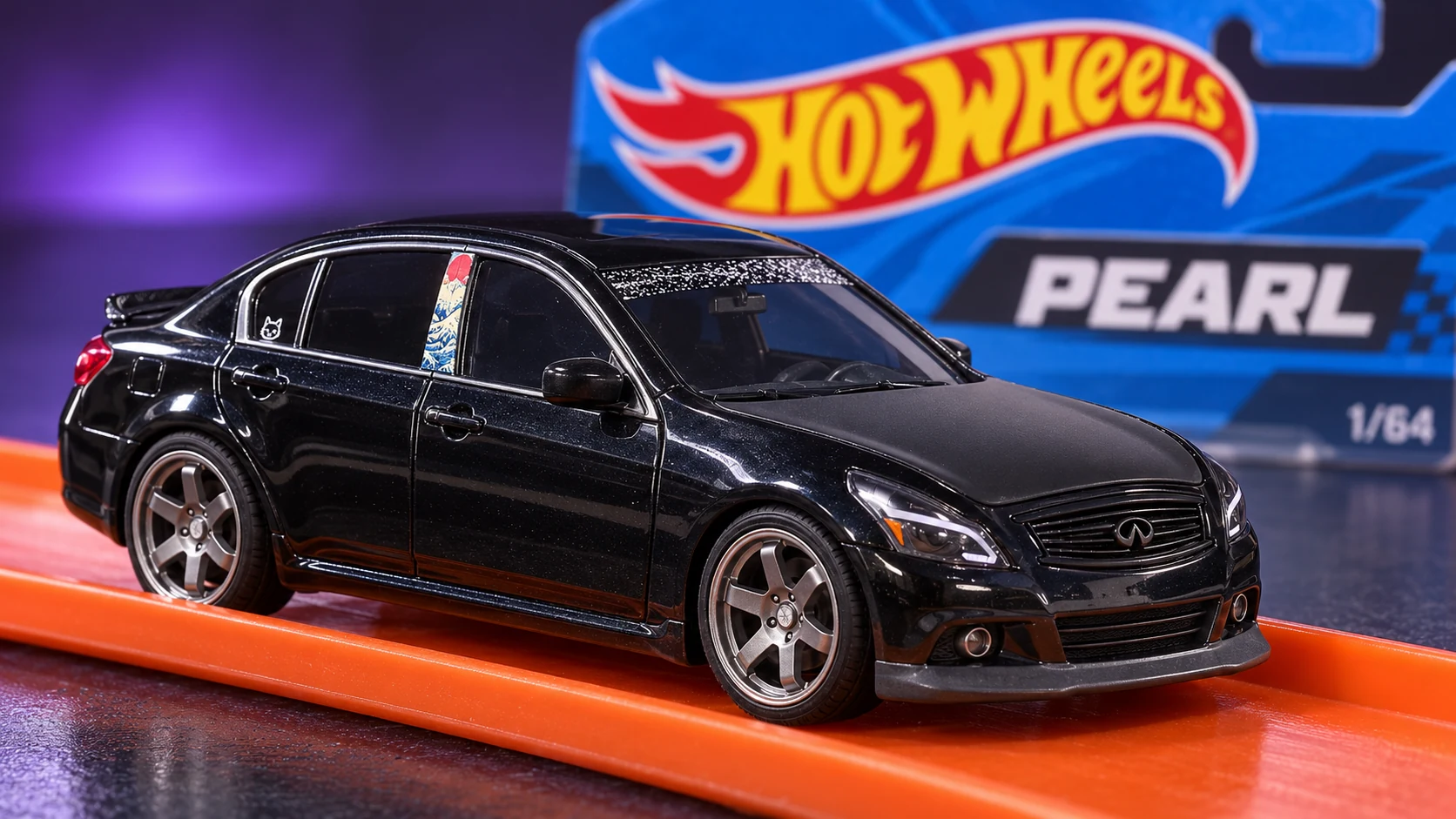 Pearl: Custom Black Infiniti Hot Wheels