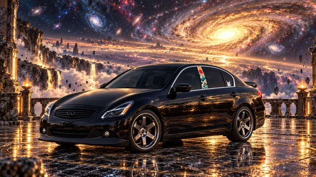 Pearl the black Infiniti G37x in celestial bridge.