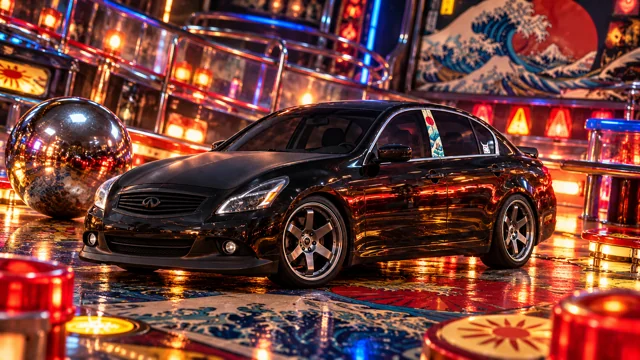 Pearl the black Infiniti G37x: pinball world.