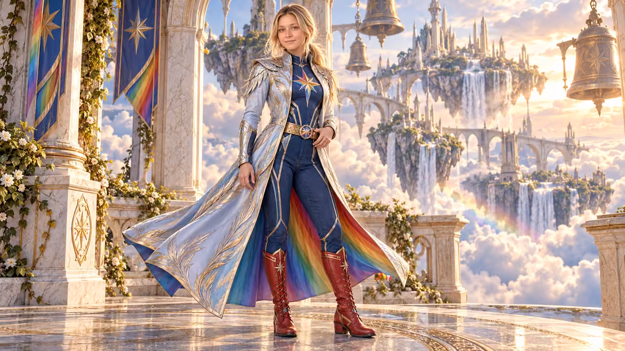 Wind over the Rainbow Isles — Kristin in Rainbow Brite-inspired styling