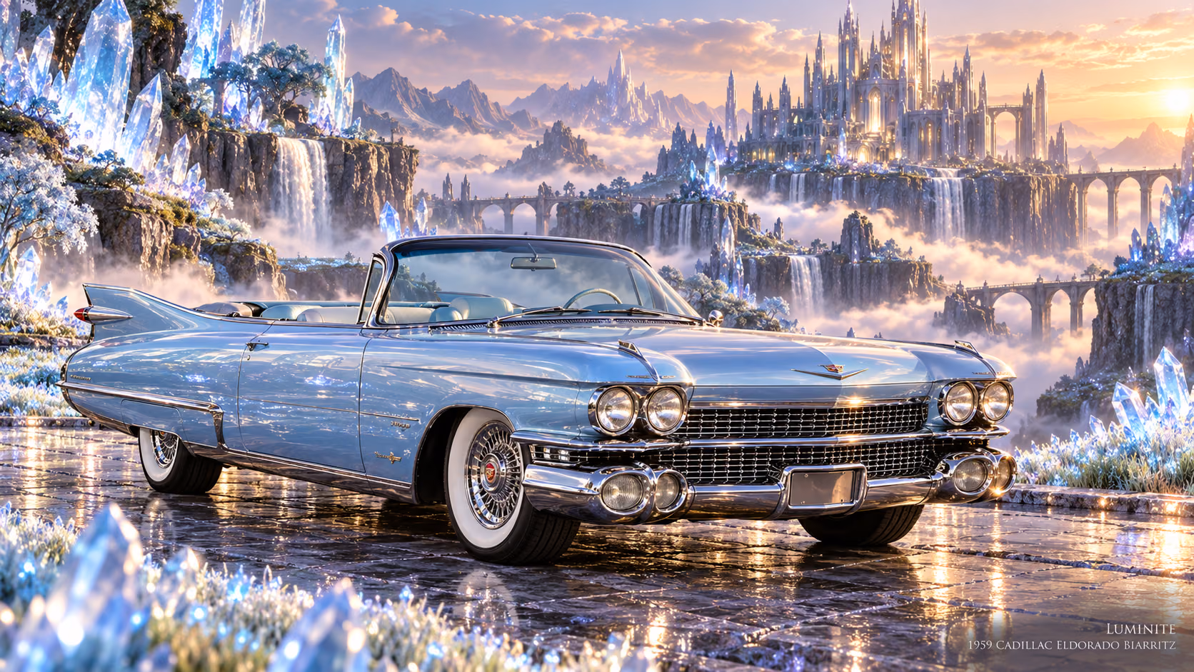 1959 Cadillac Eldorado Biarritz · Luminite. An individual fictional automotive portrait at Luminite.