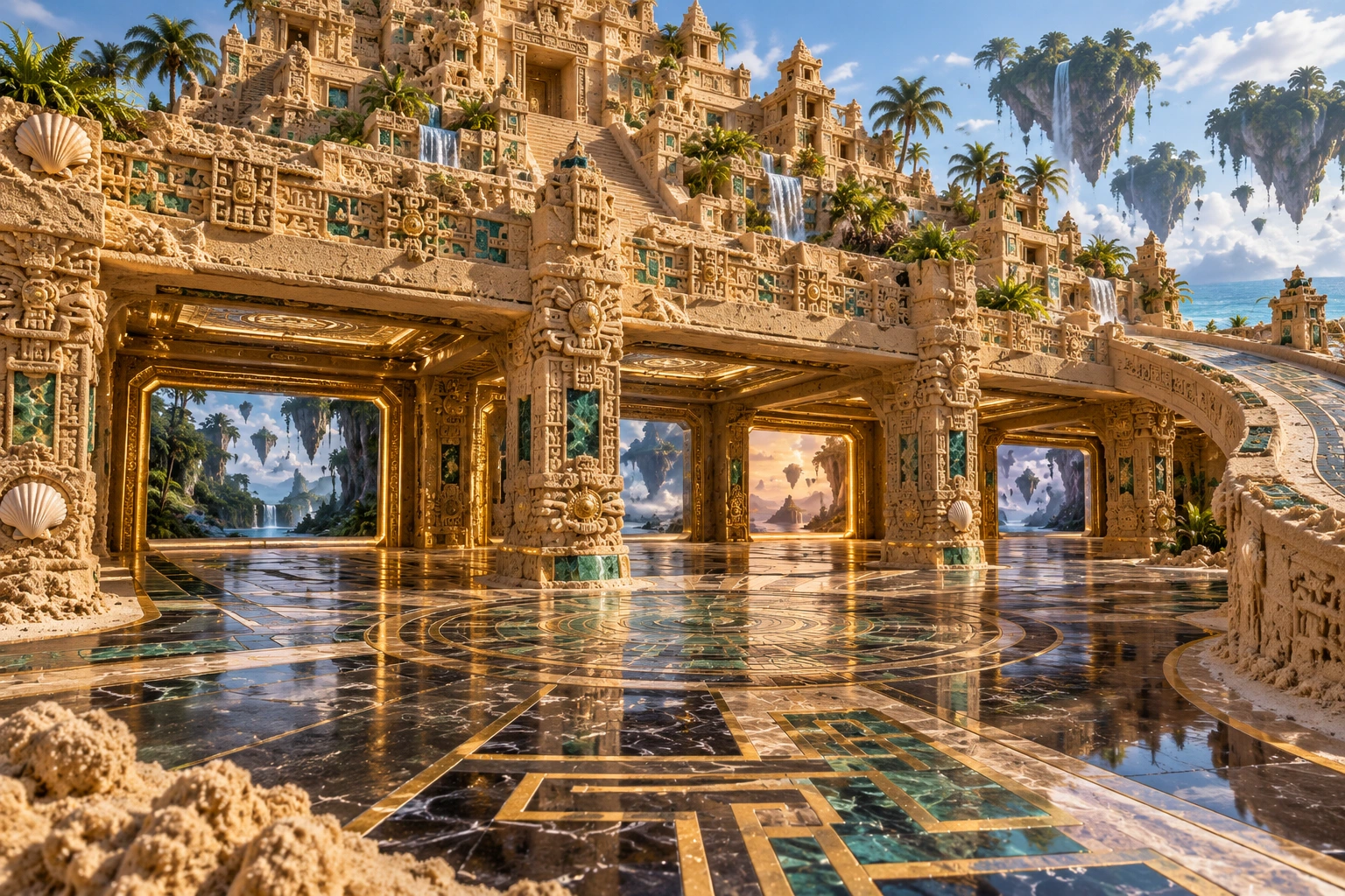 Aztec Sandcastle Garage of Golden Portals