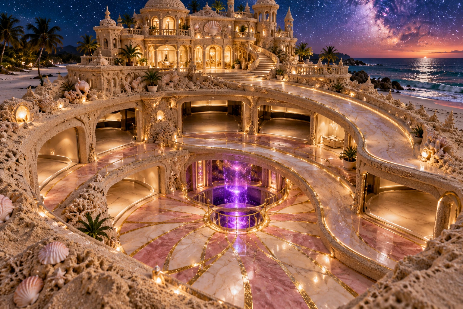 Spiral Sand Mansion Garage