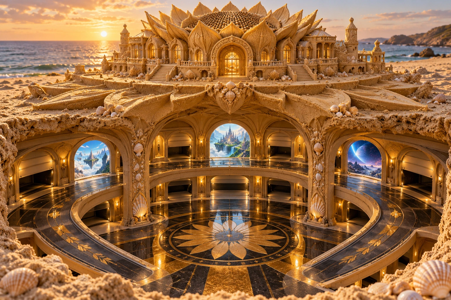 Sunflower Sand Mansion Garage of Worlds