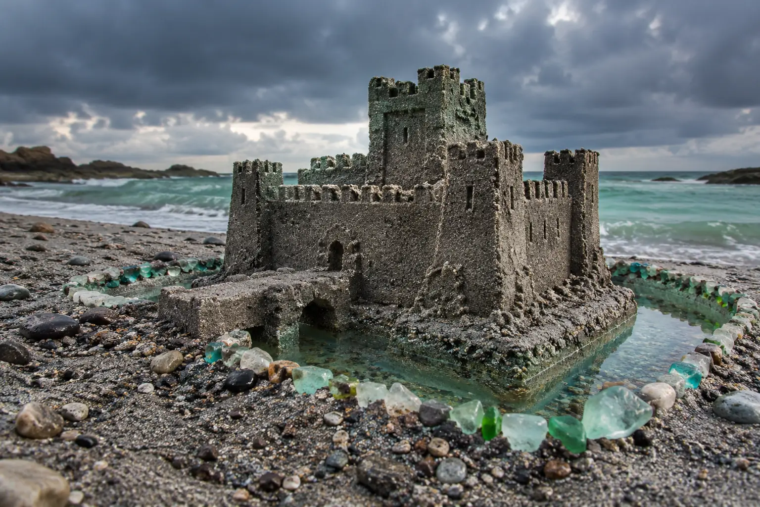 Miniature Sand Keep by the Mint Sea.