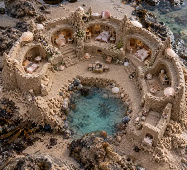 Crescent Sand Residence by Tidepool.
