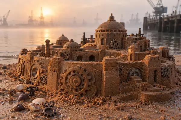 Foggy copper sand gear fort.