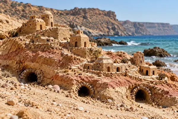 Miniature Sand Ridge with Tunnel Homes.