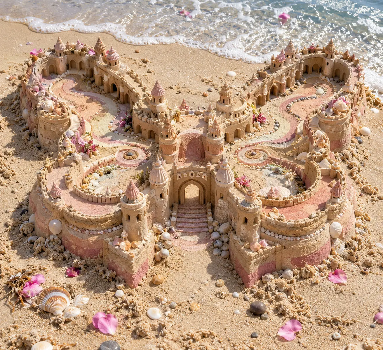 Butterfly Sand Palace in Midday Light.