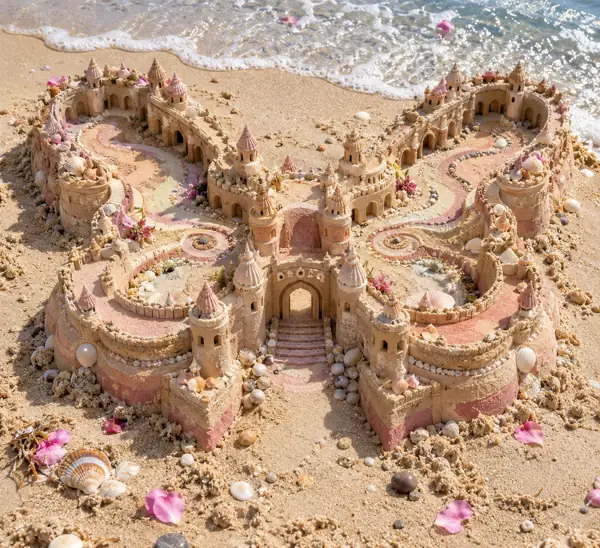 Butterfly Sand Palace in Midday Light.