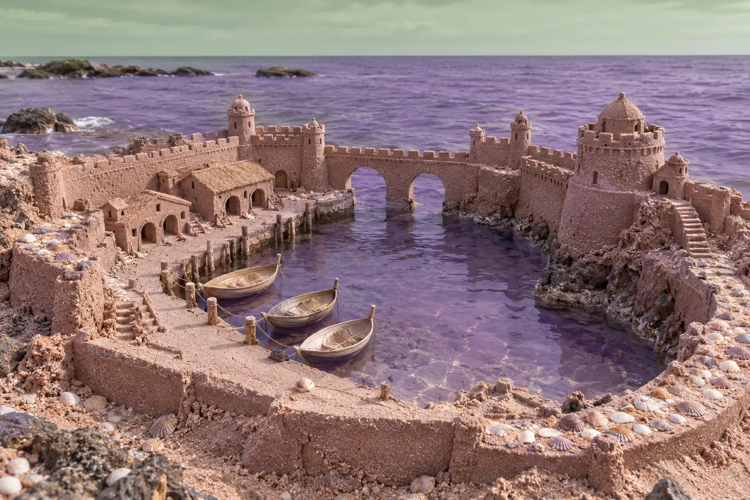 Mauve Sand Harbor Fortress.