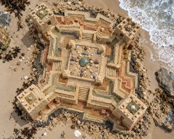 Overhead Sand Citadel with Gemstone Courtyard.