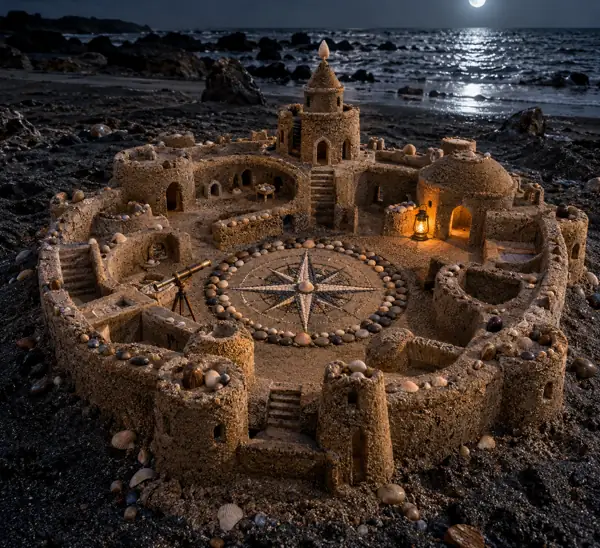 Moonlit Compass Sand Fort.
