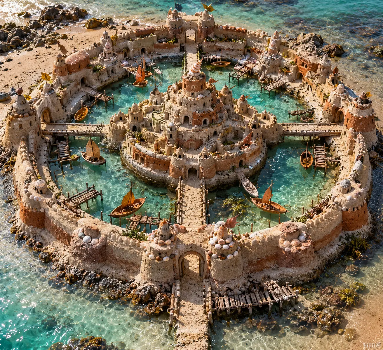 Turquoise Sand Harbor Fortress.