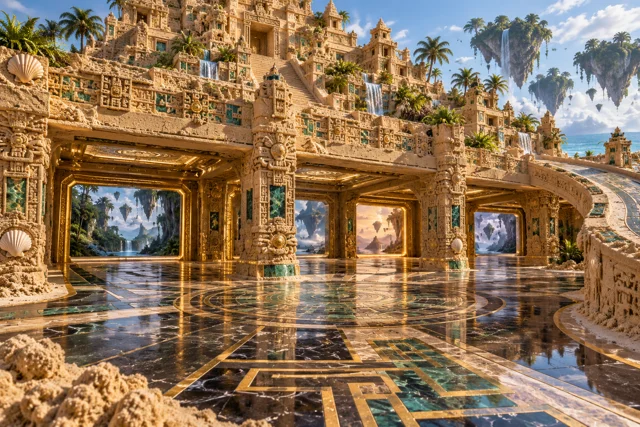 Aztec Sandcastle Garage of Golden Portals