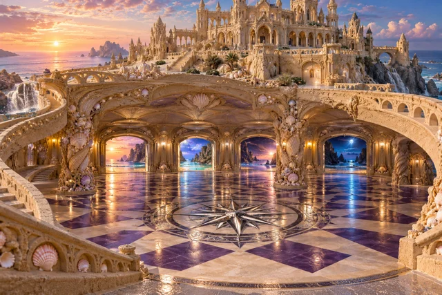 Crescent Sandcastle Mansion’s Portal Garage
