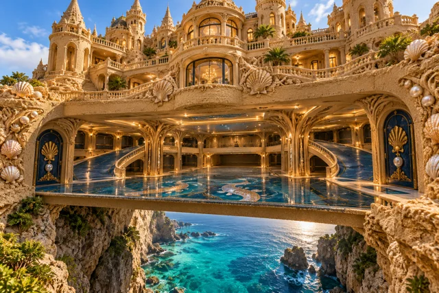 Sandcastle Mansion’s Sapphire Bridge Garage