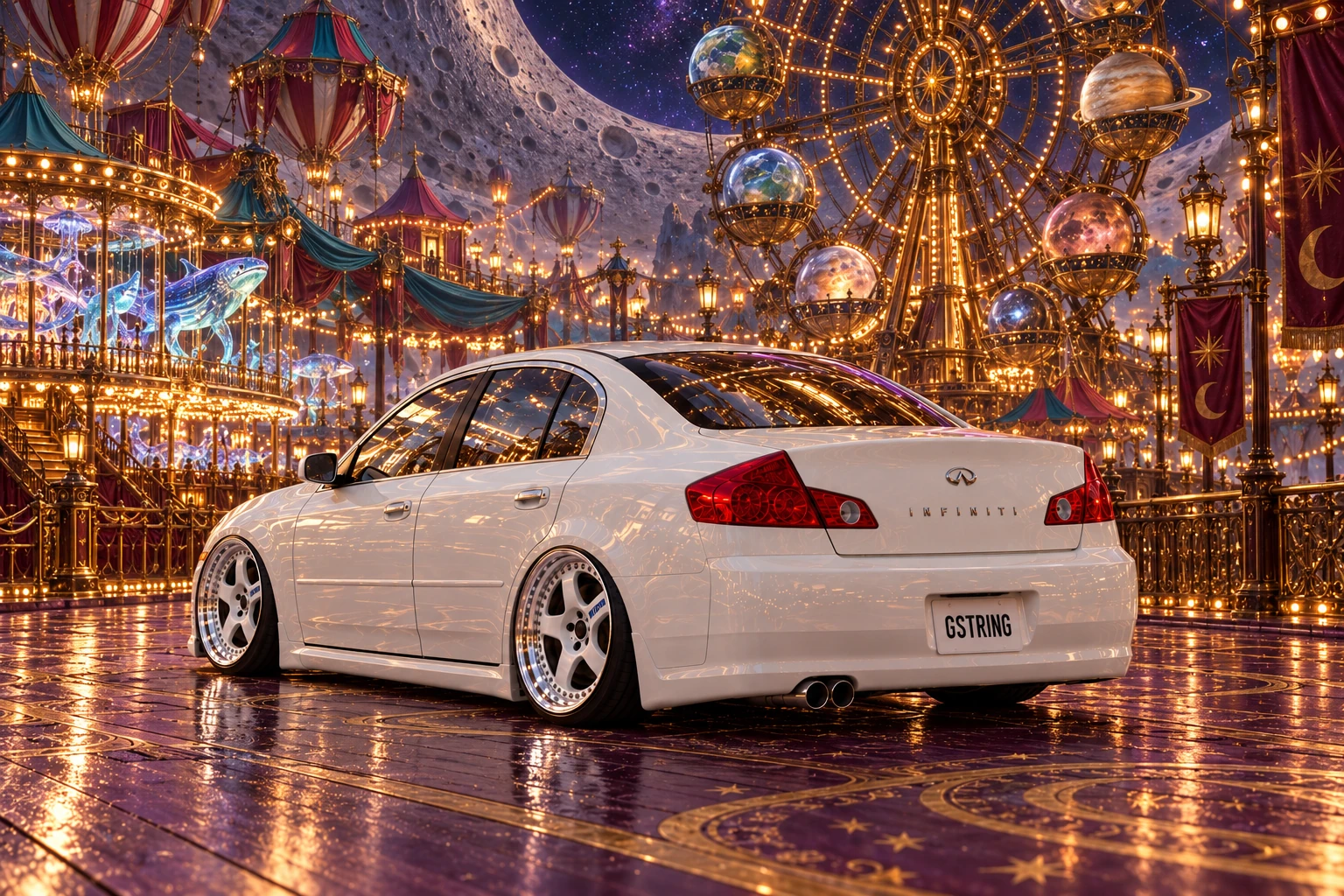 Pearl Infiniti at the Moon Carnival.
