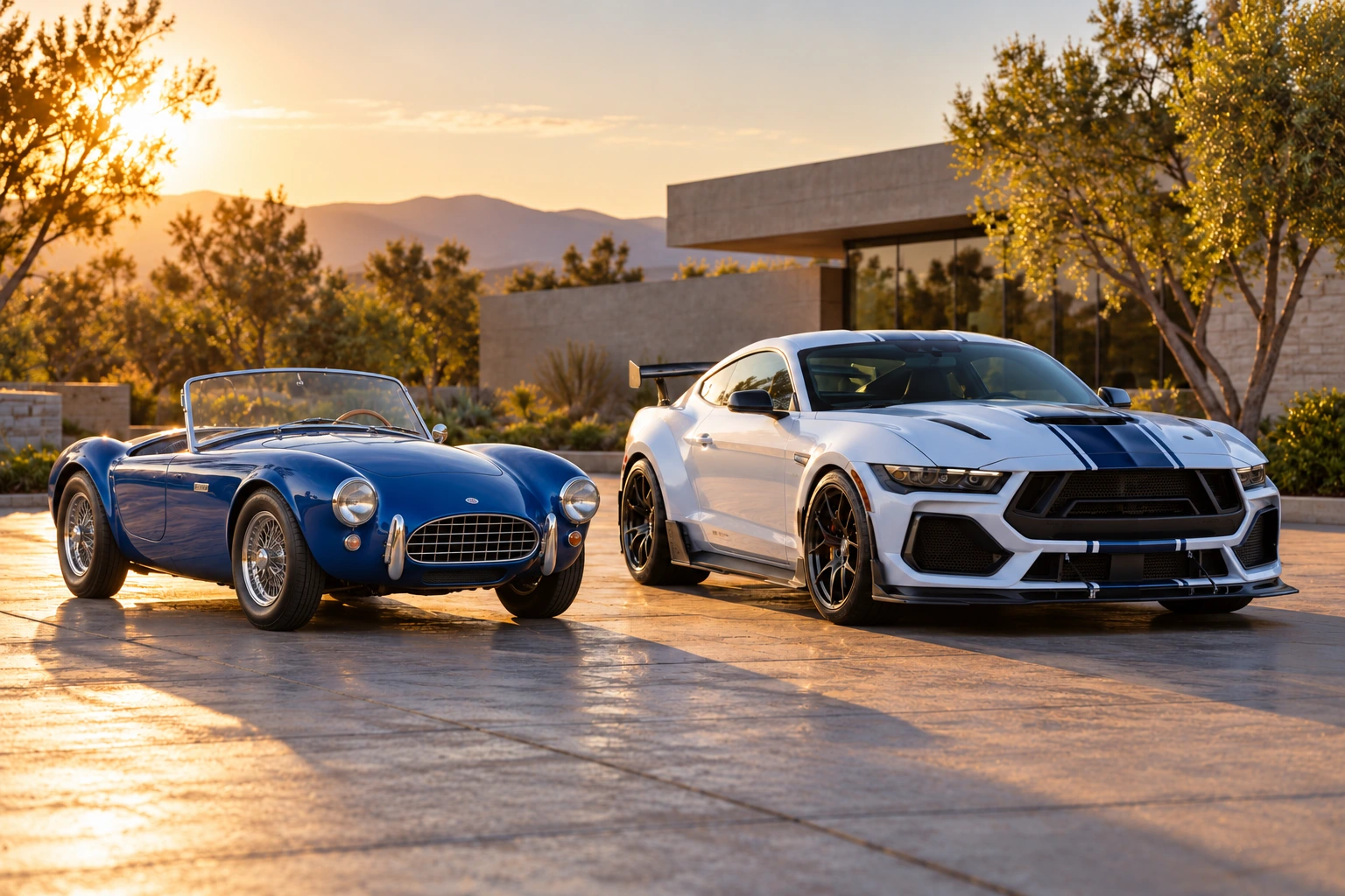 1962 Cobra 260 beside 2026 Super Snake-R