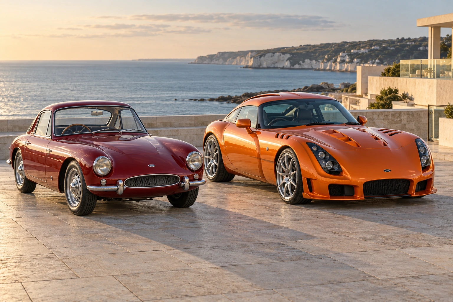 1958 Grantura beside 2006 Sagaris