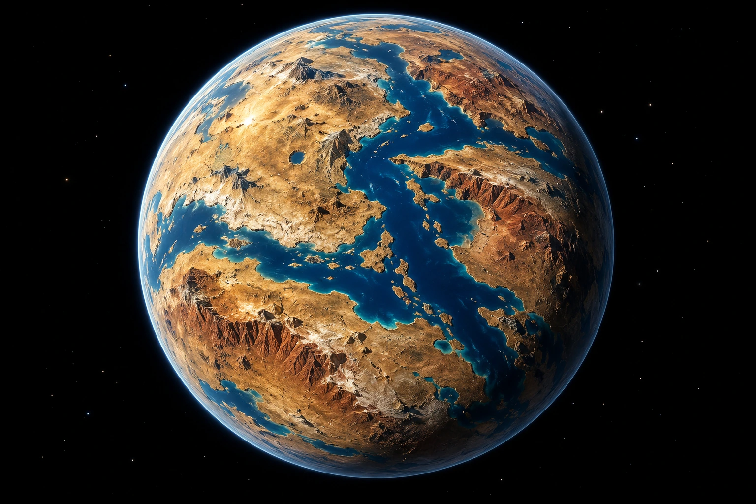 Dawnrun, a detailed fictional planet inspired by Datsun