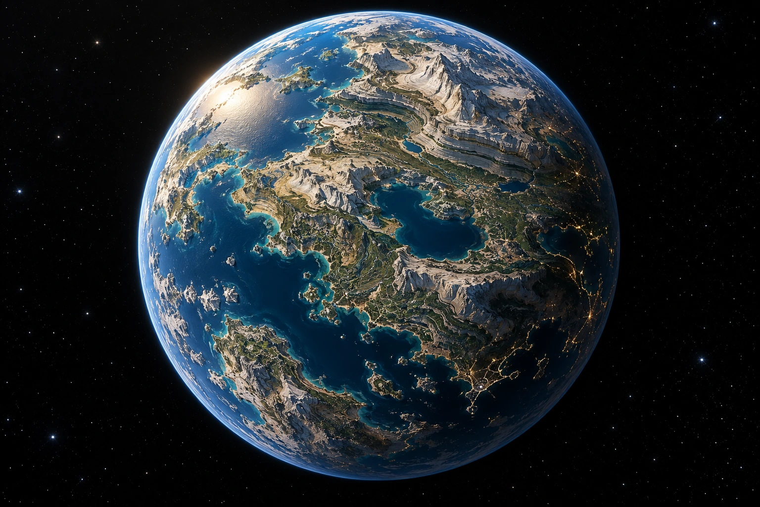 Lancoria, a detailed fictional planet inspired by Lancia