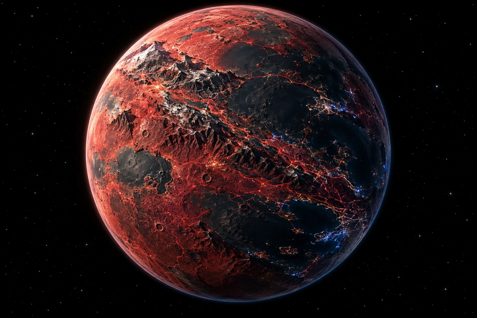 Nissara, a detailed fictional planet inspired by Nissan