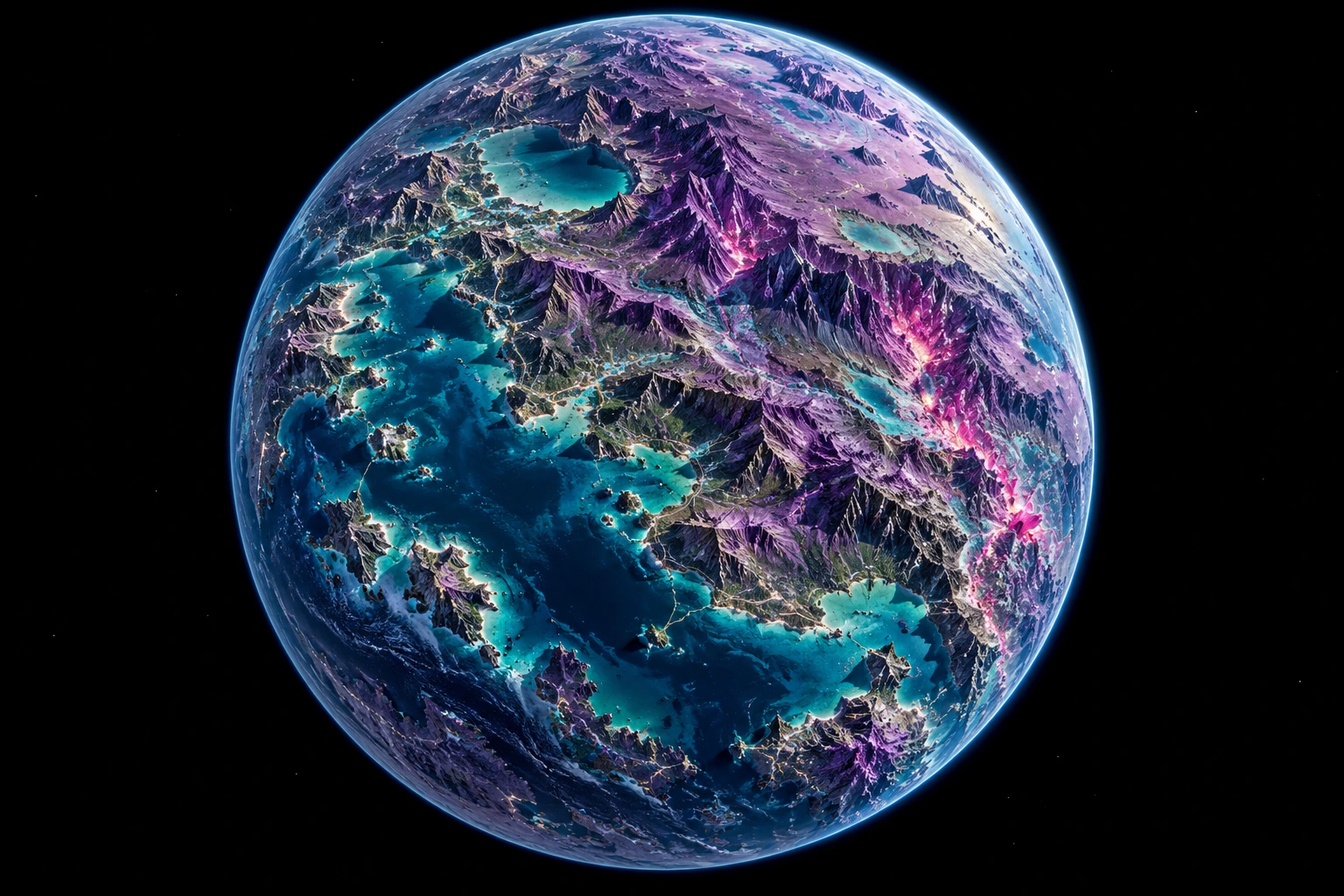 Wildspire, a detailed fictional planet inspired by TVR
